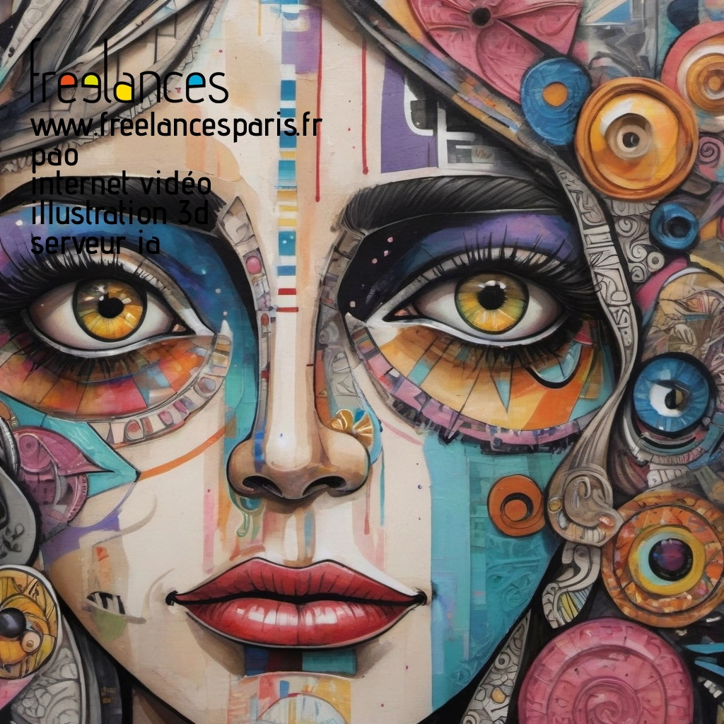 Pao mise en page internet vidéo illustration 3d serveur IA générative AI freelance paris studio de création magazines of4hltt0